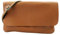 SH Leder Echtleder Umhängetasche Clutch kleine Tasche Abendtasche 24,50x15cm Ely G149 (Cognac)
