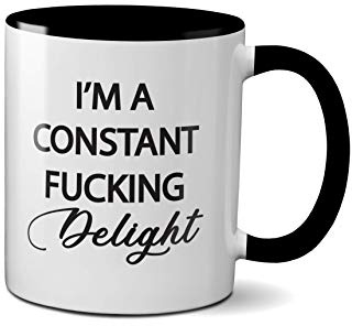 SMARTYPANTS I'm A Constant Delight Mug- Funny Joke Novelty Colleague Work Present Gifts Idea Ceramic Handle Idea Heavy Duty Handle Dishwasher and Microwave Safe