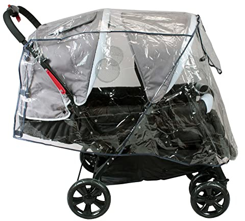 Bambisol Regenschutz für Doppel-Kinderwagen
