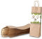 BIOZOYG Flaschentasche Geschenktüten 25 Stück 14 + 8 x 40 cm Braun - Papiertüten Weintasche kompostierbar nachhaltig - Flaschentüte Geschenkverpackung Wein Likör Rum