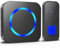 SURFOU Wireless Doorbell, Plug in Waterproof Battery Operated Cordless Electric Door Bell Chime Kit Operating at 1,300 Feet / 400M Long Range with 55 Ringtones 5 Volume and LED Flash, Black