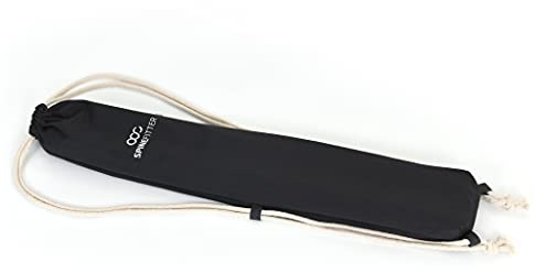 SISSEL Spinefitter by, Backpack schwarz, platzsparend verstauen, Rucksack für Pilates-Zubehör, Umhängetasche mit Seilen, Turnbeutel mit Logo-Aufdruck