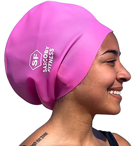 Gorro de baño para Trenzas diseñado para Peinados VOLUMENOS y Gruesos como rastas, Trenzas, rastas o afros