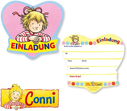 DH-Konzept Meine Freundin Conni Einladungen 8 Stück // Meine Freundin Conni Partyzubehör