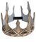 Maskworld Fantasy Fürstenkrone aus Kunststoff - gold - Kostüm-Zubehör für Karneval, Halloween & Motto-Party