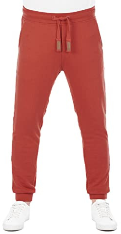 riverso Jogginghose Herren lang RIVSven Slim Fit Trainingshose Sporthose Trainingshose Freizeithose, Größe:4XL, Farbe:Rusty Ochre Red