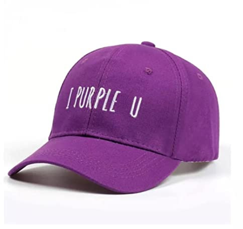 K-POP Baseballkappe, weiche Baumwolle, I Purple You, Buchstabe Kpop Merchandise Verstellbare b-ts Dad Hat Unisex Kpop Merch (I Purple You), I Purple You, Einheitsgr��e