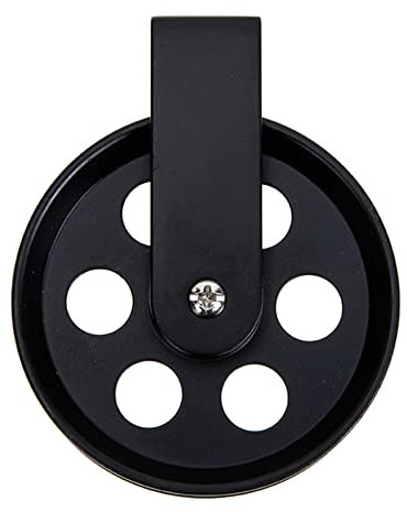 Kichvoe Vintage Industrielle Umlenkrolle Bauernhaus Gusseisen Umlenkrolle Wäscheleine Umlenkrolle Zum Aufhängen Draht Abschlepprad Für DIY Pendelleuchte Kabelleiter Lift 70Mm
