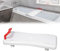 UISEBRT Badewannenbrett Badewannensitz Senioren, Sitzbrett für Badewanne, Wannensitz mit Griff und Seifenablage, Länge 70 cm, Weiß und Rot