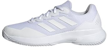 adidas Herren Gamecourt 2.0 Tennis Shoes Tennisschuhe, FTWR White/FTWR White/Matte Silver, 48 EU