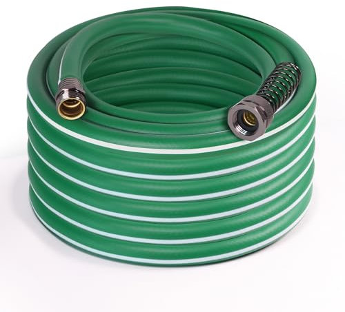 Sunifier Robuster Gartenschlauch 50ft - Outdoor Hybird Wasserschlauch mit solider Armatur - Flexibler, knickfreier, leichter Gartenschlauch für Rasenbewässerung, Autowäsche - Burst 500 Psi (50 ft)