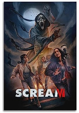 VZRSQZK Scream 6 Filmposter, dekoratives Gemälde, Leinwand-Wandposter und Kunstdruck, modernes Familienschlafzimmer-Dekor-Poster, 20 x 30 cm
