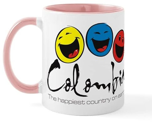 BAAROO Taza de cerámica Colombia, taza de café, taza de té de 11 onzas