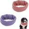 XIHIRCD 2St Hunde Ohrenschützer, Keine Klappen Ohrenwickel für Hunde Weich Hunde Ohrenabdeckung Hunde Schlauchschal Snoods für Hunde Hals und Ohrenwärmer Hunde Ehörschutz vor Lärm (Lila und Rosa, S)