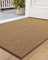 COLOR&GEOMETRY Dirt Trapper Door Mat, Heavy Duty Front Door Mat for Indoor and Outdoor, Non Slip Rubber Backing Door Matts Indoor, Machine Washable Doormat for Muddy Shoes & Paws - Brown, 60 x 90 cm