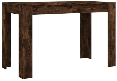 vidaXL Mesa de Comedor, Mueble Mostrador, Mesa de Cafetería Bistró, Mueble para Cocina Restaurante, Madera de Ingeniería Roble Ahumado