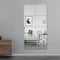 EVENLIVE® Full Body Mirror Tiles, Frameless Length Wall Mirror, for Home Gym, Door, Bedroom, Ease of Installation 30cm x 30cm 8 PCS（Glass）
