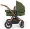 Ickle Bubba Stomp Luxe 12pc Travel System with i-Size Cirrus Car Seat & ISOFIX Base – All-Terrain Pram, Reversible Seat, Carrycot, UPF 50+ Hood, Rain Cover & Accessories (Bronze/Woodland/Tan)