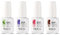 Dipping Powder Liquid Set - 4Pc Fast Dry Nail Dip Powder Kit - Base Activator Top Coat Brush Saver Acrylic Essentials Long-Lasting Manicure for Beginners