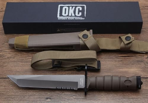 Generisch TEERMA JH5 - Integriertes geschmiedetes gerades Messer im Freien mit fester Klinge, Überlebensmesser, Perfektes Bushcraft Messer Outdoor,Jagdmesser,Angelmesser mit feststehende Klinge