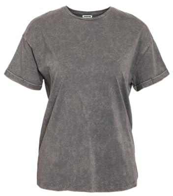 NOISY MAY NMBRANDY Washed S/S TOP JRS NOOS Frauen T-Shirt grau