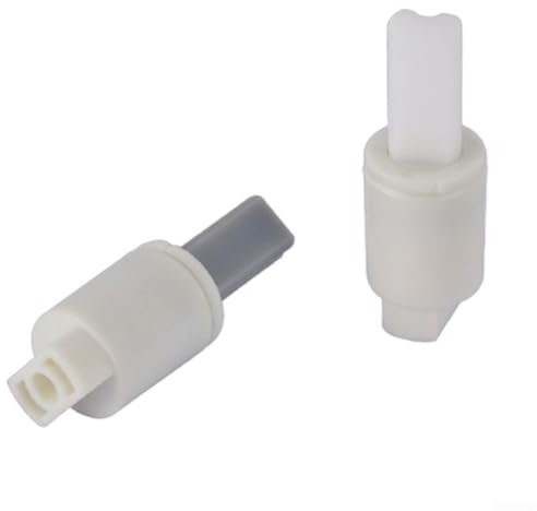 Hydraulic Soft Close Damper for Toilet Seat Slow Down Flap, White, 2 pack
