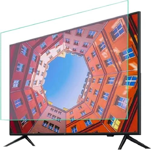 CNPRAZ Anti Glare Monitor Screen Protector for 32-75 inch Desktop - Eye Protection Blue Light Blocking Filter Film for TCL/Samsung/Toshiba/Sony/LG/Hisense TV Display/Clear / 32 Inches 704x395mm