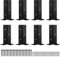 MAHIONG 8PCS Fence Post Brackets, Adjustable Pergola Brackets with Screw, Black Deck Post Anchor Bracket Suitable for Deck Post Supports, Table Leg, Terrace Wooden Fence