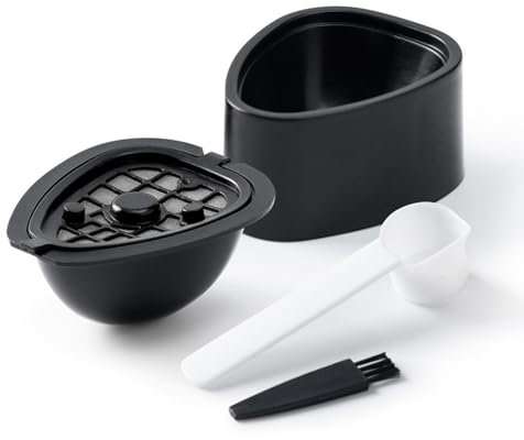 Swiixxer Dosette de Capsule de Café 2 en 1 pour Machine 9662.62, Dosette de Filtre Rechargeable, Pièces de Rechange, Accessoires Capsule de Café et Thé-A