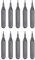 QUARKZMAN 10 Stück T1 Schraubendreher Torx Bit Set, Bitsatz 4mm Sechskantschaft 28mm/1,1 Zoll Länge Magnetisch Stern 6 Punkt Kopf Sechskant Bits S2 Stahl Werkzeugset Elektroschrauber Tools