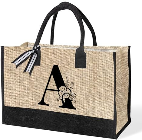 VLYX Personalisierte Tragetaschen für Frauen, Strandtasche als Geschenktasche, geeignet für Geburtstage, Hochzeiten, den Strand, den Urlaub, tolle Geburtstagsgeschenke für Frauen, Mütter, Lehrerinnen