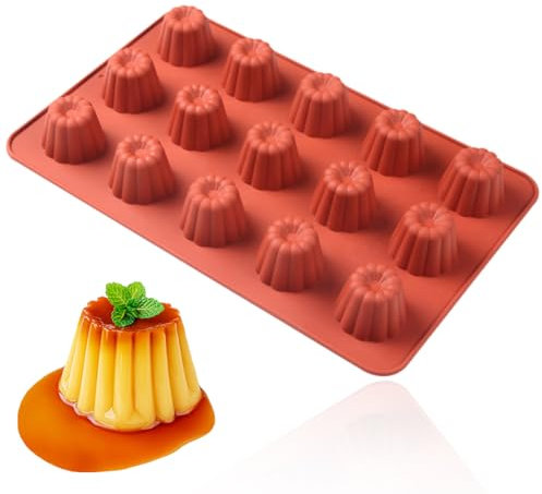 JAWUZ 1 Pièce Moule cannelé, Moule silicone patisserie, Moule a cannelés