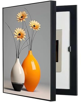 POCHY Cache Compteur Electrique Boîte De Distribution Électrique Décoratif Moderne Créatif Comptoirs De Boîte De Compteur Amovibles(B,60X80CM)