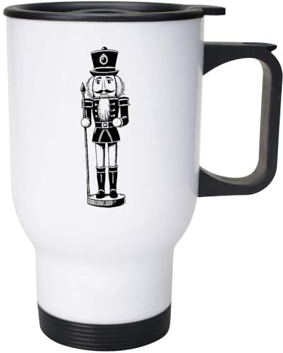 Azeeda 400ml 'Christmas Nutcracker' Reusable Coffee/Travel Mug (MG00083331)