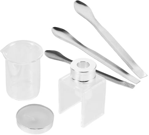 Mobestech Kit de Réparation de Rouges à Lèvres avec Moule Silicone Cuillères et Bécher Gradué Outil DIY pour Retouche et Création de Cosmétiques