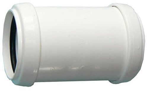 FLOPLAST 32mm White Pushfit Waste Pipe Coupling - Bag of 2