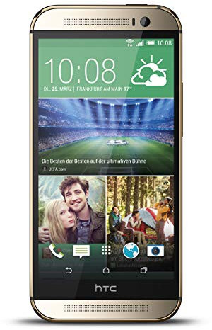 HTC One M8 Smartphone (5 Zoll (12,7 cm) Touch-Display, 16 GB Speicher, Android 4.4.2) gold (Generalüberholt)