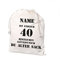 Herz & Heim® Geschenksack mit Namensaufdruck - Motiv: Alter Sack 40