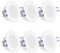 linovum WEEVO 6er Set IP44 Einbaustrahler LED 230V für Bad & Außen - runde Deckenspots neutralweiß 3,5W flacher Einbau 29 mm