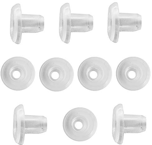 Cutelec 10pcs Horizontal Blinds Bottom Rail Ladder Cord Button Plugs, White, Plastic, 5/16 Hole, 5 x 16 Size, Manual Control, Outside Mount, Solid Pattern, Indoor Use, Window Treatment