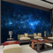 YBSBH 3D Wallpaper Selbstklebender Hintergrund (B) 350X (H) 256Cm Blau Galaxy Wandmalerei Schöner Nachthimmel Fototapete Kunstmalerei Raumdekoration Kinderzimmer Schlafzimmer Kinderzimmer G