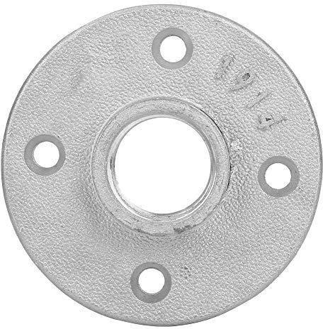 10-teiliger Flansch DN20 4-Loch-Flanschbasis-Hardware-Werkzeug 3/4 '' Britisches Schraubengewinde DIY-Möbelregale Industrierohrflansche