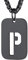 Richsteel vergoldeter Alphabet P Anhänger Herren Damen Dog Tag Anhänger mit Weizenkette für Paar Pärchen