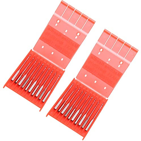 20 Stücke Nähmaschinennadeln Universal Nadeln Nadeldicke 90/14 100/16 110/18 Nähset geeignet für alle gängige Haushalts Nähmaschinen[Nm100/16] Nähmaschinennadeln