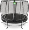 EXIT Toys Lotus Classic Rundes Trampolin - ø305cm - Mit Fußschutzsystem und Sicherheitsnetz - Trampolin mit Extra Starkem und Stabilem Rahmen - Für Alle Altersgruppen - Wasserfest - Schwarz