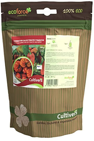 CULTIVERS Organischer Kalziumdünger für Tomaten und Paprika 250 g. Deficiency Corrector für sofortige Maßnahmen. Verstärkt die Krankheitsresistenz. Verbessert die Qualität u