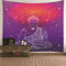 Banemi Wandteppich Aesthetic, Abstrakte Kunst Wandteppich Violett Buddhismus Thema Buddha Muster Polyester Wandbehang Home Decor Wandteppiche Wandkunst für Zimmer 350x256CM