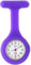 SibyTech Krankenschwester Ansteckuhr fob,Silikon mit Pin/Clip,Glow Pointer im Dunkeln,Infektionskontrolle Design,Analog-digital,Quarzwerk,Arzt Sanitäter medizinische Brosche Fob Uhr Violett