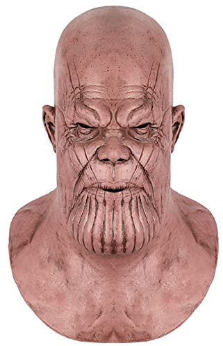 Miyabitors cosplay mask Halloween Masquerade Mask Endgame Thanos Full Head Adult Latex Helmet Halloween Cosplay Costume Props