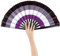 Nogsay Handfächer Bunt,Faltfächer Bambus Oxford Kungfu Rave Fächer Groß,Faltbare Hand Fan Chinesische Japanese Deko Sommer Fecher für Hochzeit,Party,Tanz,Musikfestival,Leistung(Gemischte Farbe)